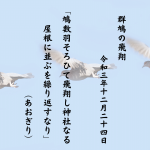 群鳩の飛翔