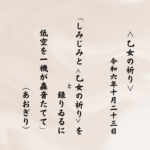 しみじみと を録（と）りゐるに低空を一機が轟音たてて