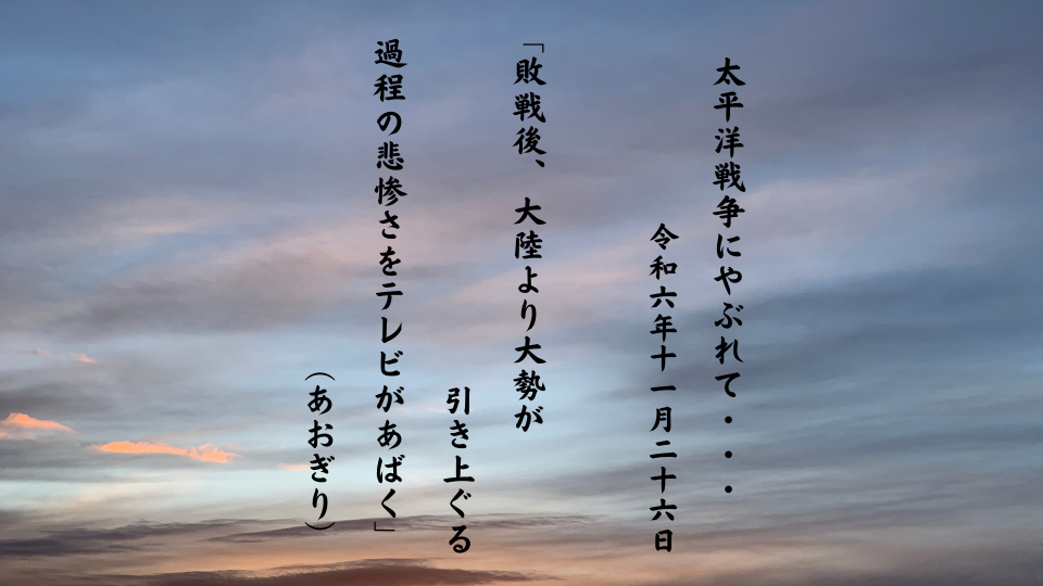 敗戦後、大陸より大勢が引き上ぐる過程の悲惨さをテレビがあばく