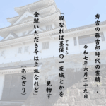 暇なれば墨俣（すのまた）の一夜城とかを見物す金鯱いただき今は立派なれど